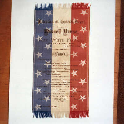 Ulysses S. Grant Key West Reception Menu