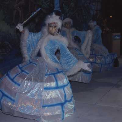 Unknown people dressed up.