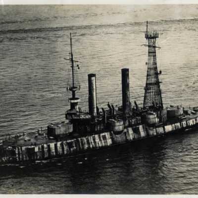 Bombing of the Battleship U.S.S. IOWA: Copyright: @ Key West Art & Historical Society; Origformat: Print-Photographic