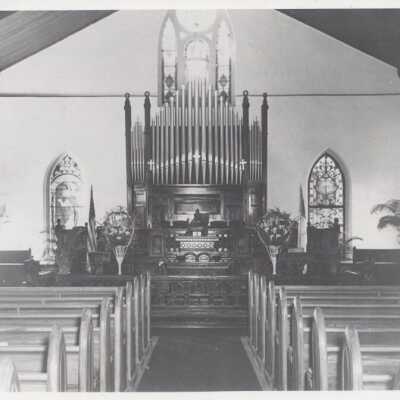 Interior of the Old Stone Methodist Church