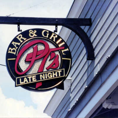 PT's Bar & Grill Sign