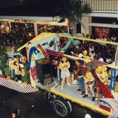 A float in the parade.