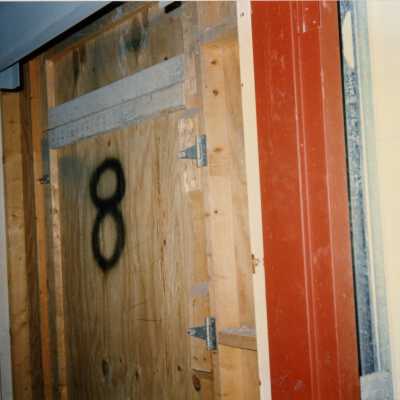 A door labeled number 8.