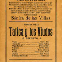 Tatica y los Viudos Handbill