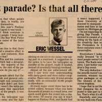          An article in the Key West Citizen that reads What parade? Is that all ther
   