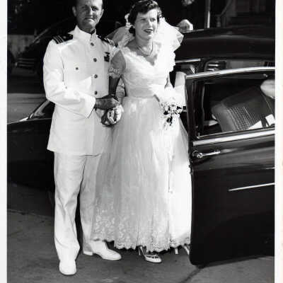 U.S. Naval Officer and his Bride