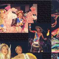 Page 50 and 51 of a magazine blown up and put on glossy paper.