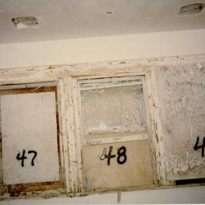 Three windows labeled with the numbers 47,48, and 49.