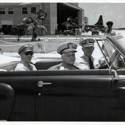 Major General Grow, Rear Admiral Boone and Captain Klein