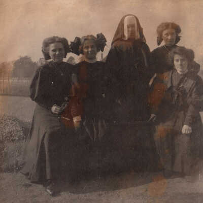 Unknown girls and nun