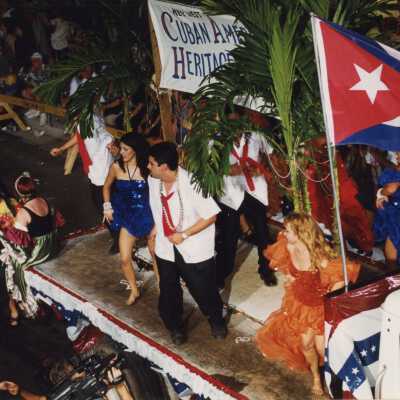 A float in the parade.