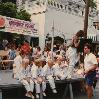An unknown group of kids on a stage.
