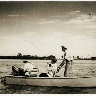 Unknown People Fishing