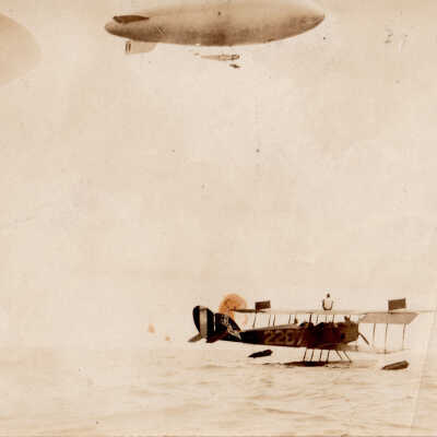 Blimp and Seaplane in Key West