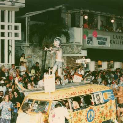 A float in the parade.