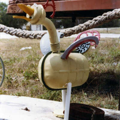 Stanley Papio's Rooster Sculpture