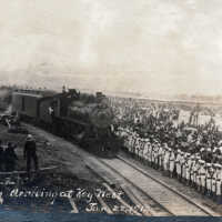 First Train Arriving at Key West