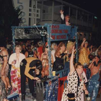 A float in the parade.
