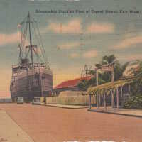 Steamship Dock at Foot of Duval Street, Key West
