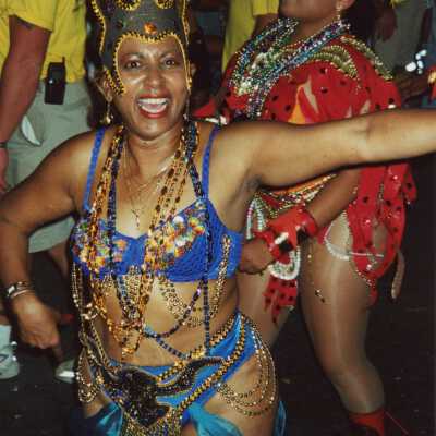 Unknown woman dressed up.