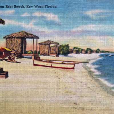 Cabanas on Rest Beach, Key West, Florida