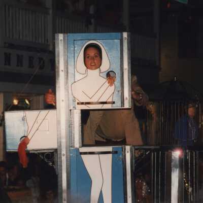 A float in the parade.