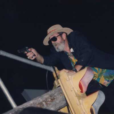 Unknown man on a float.