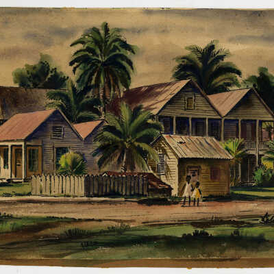 Pink Roofs (Pre-Conservation): © Key West Art & Historical Society