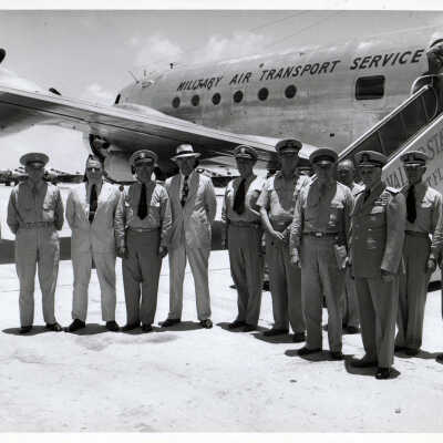 Group of U.S. Naval Officers at Boca Chica Field