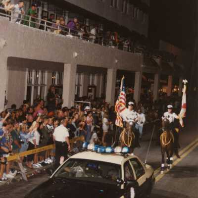Cops opening the parade.