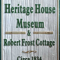 Heritage House Museum & Robert Frost Cottage Sign