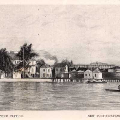 Quarantine Station and fortifications under construction: Copyright: © Key West Art & Historical Society; Origformat: Print-Photographic