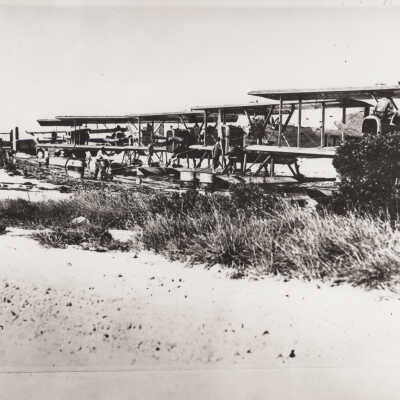 Seaplanes on the beach