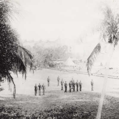 Soldiers on Key West Parade Grounds