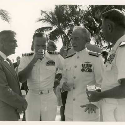 Men in uniform talking