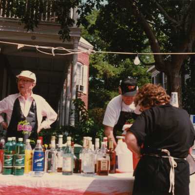A booth at the FF street fair.