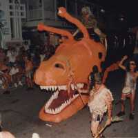 A float in the parade.