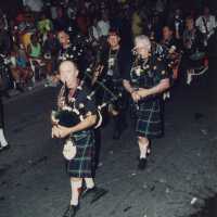 A band playing in the parade.
