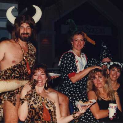 Unknown people dressed up for the twilight fantasy parade.