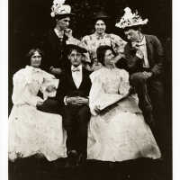 Group of Young People Wearing Hats