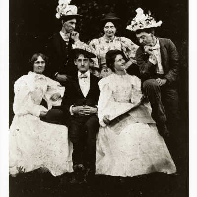 Group of Young People Wearing Hats