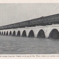 Train crossing Long Key Viaduct