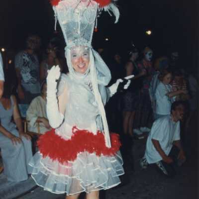 Unknown woman dressed up.