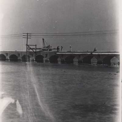 Water pipe installation on Torch-Ramrod Viaduct