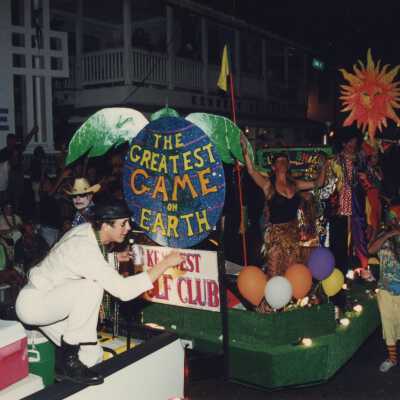 A float in the parade.