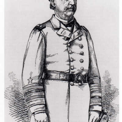 Drawing of Admiral David G. Farragut