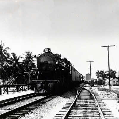 Florida East Coast Railway Train at Long Key Station