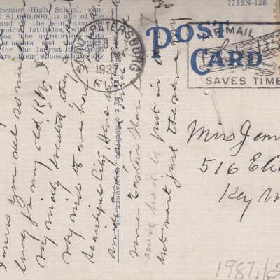 Senior High School, St. Petersburg, Florida: © Key West Art & Historical Society