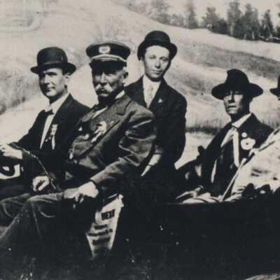 Five men in an open car: Copyright: © Key West Art & Historical Society; Origformat: Print-Photographic