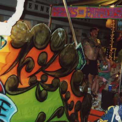 A float in the parade.